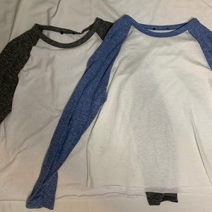 Two Long sleeve cotton shirts